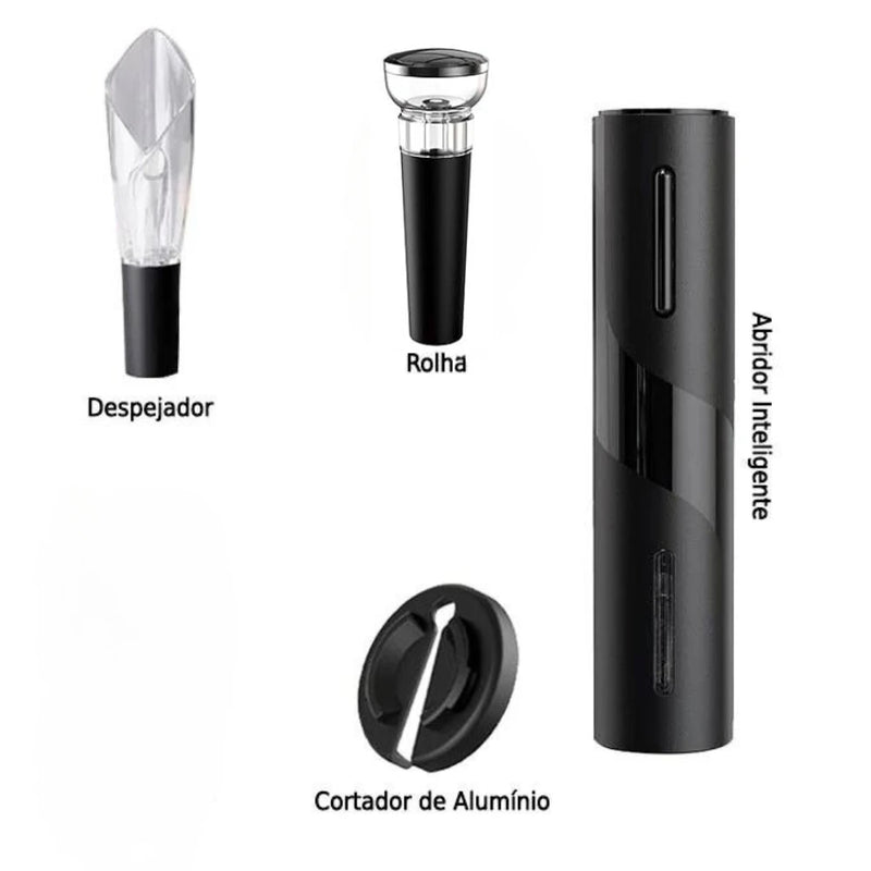 Kit Abridor de Vinho Automático