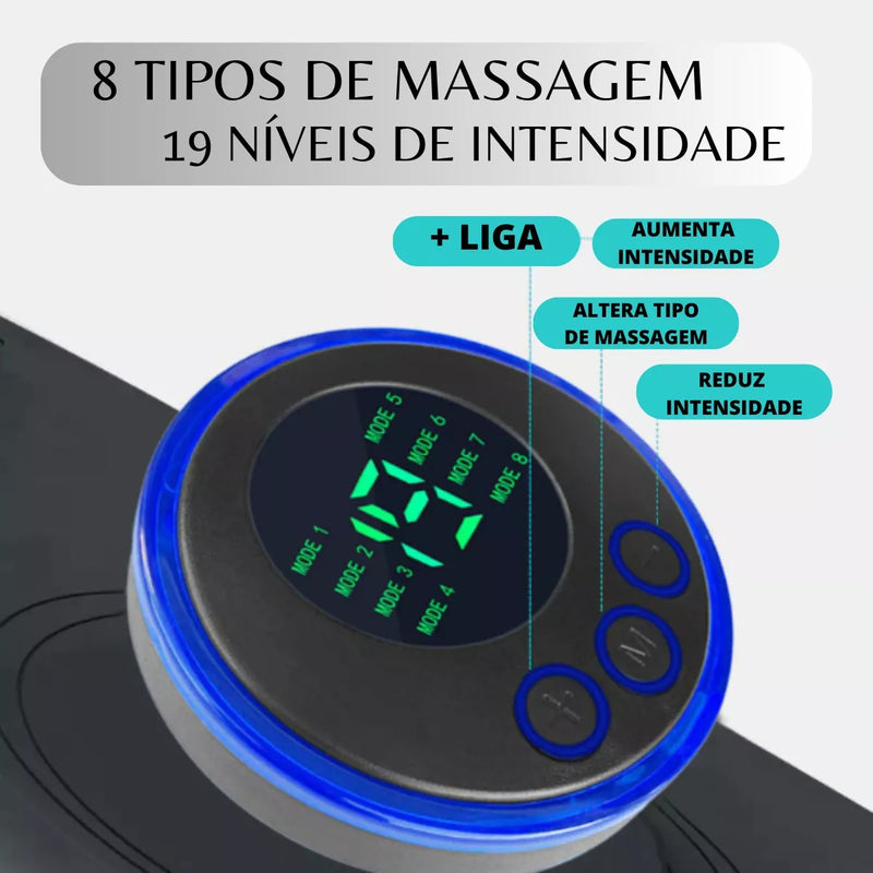 Mini massageador, estimulador elétrico portátil