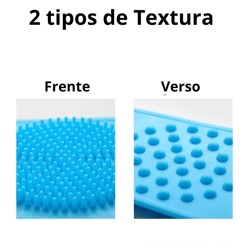 Escova de silicone para as costas