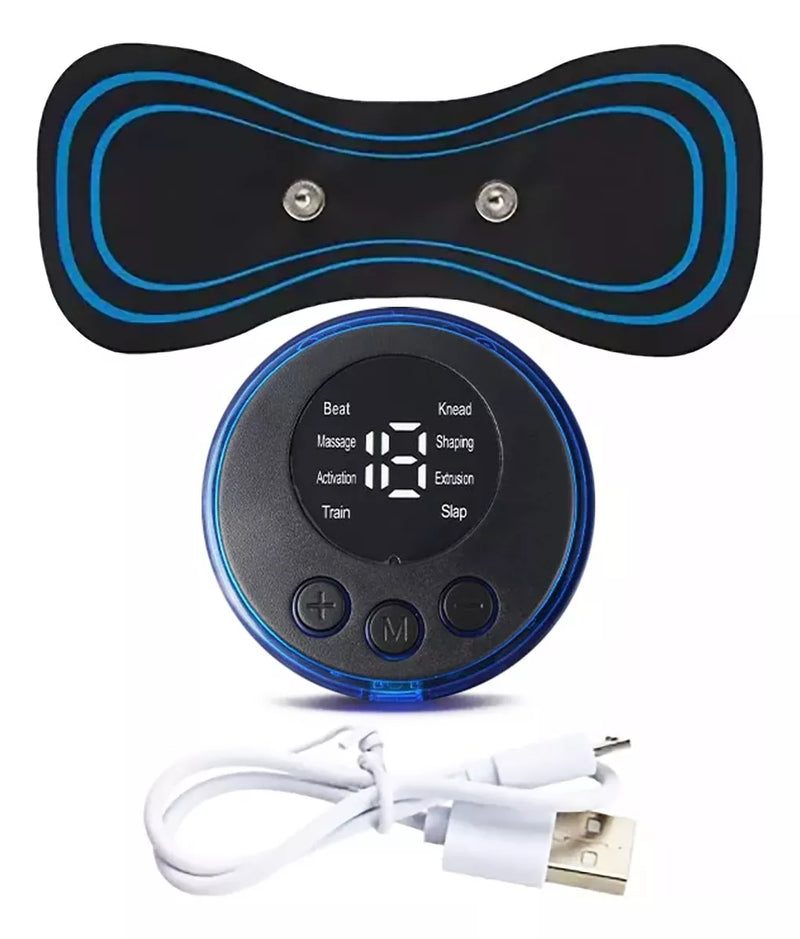 Mini massageador, estimulador elétrico portátil